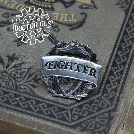 Fighter Badge - RPG Character Class Pin