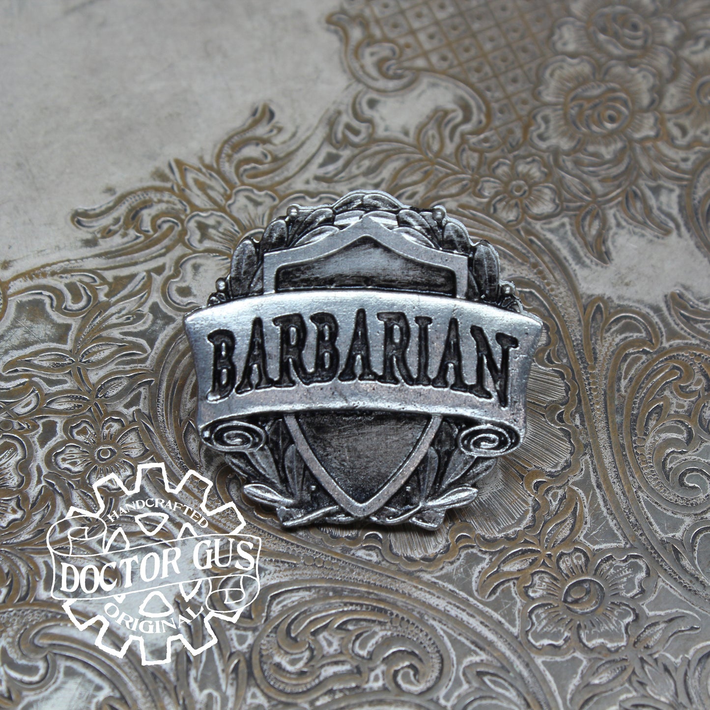 Barbarian Badge - RPG Character Class Pin