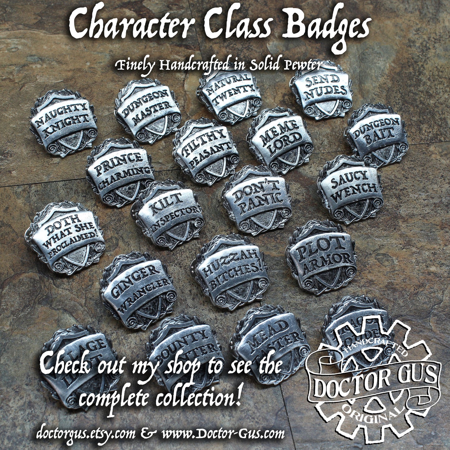 Rogue Badge - RPG Character Class Pin