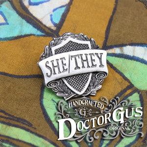 She/They Pronoun Badge