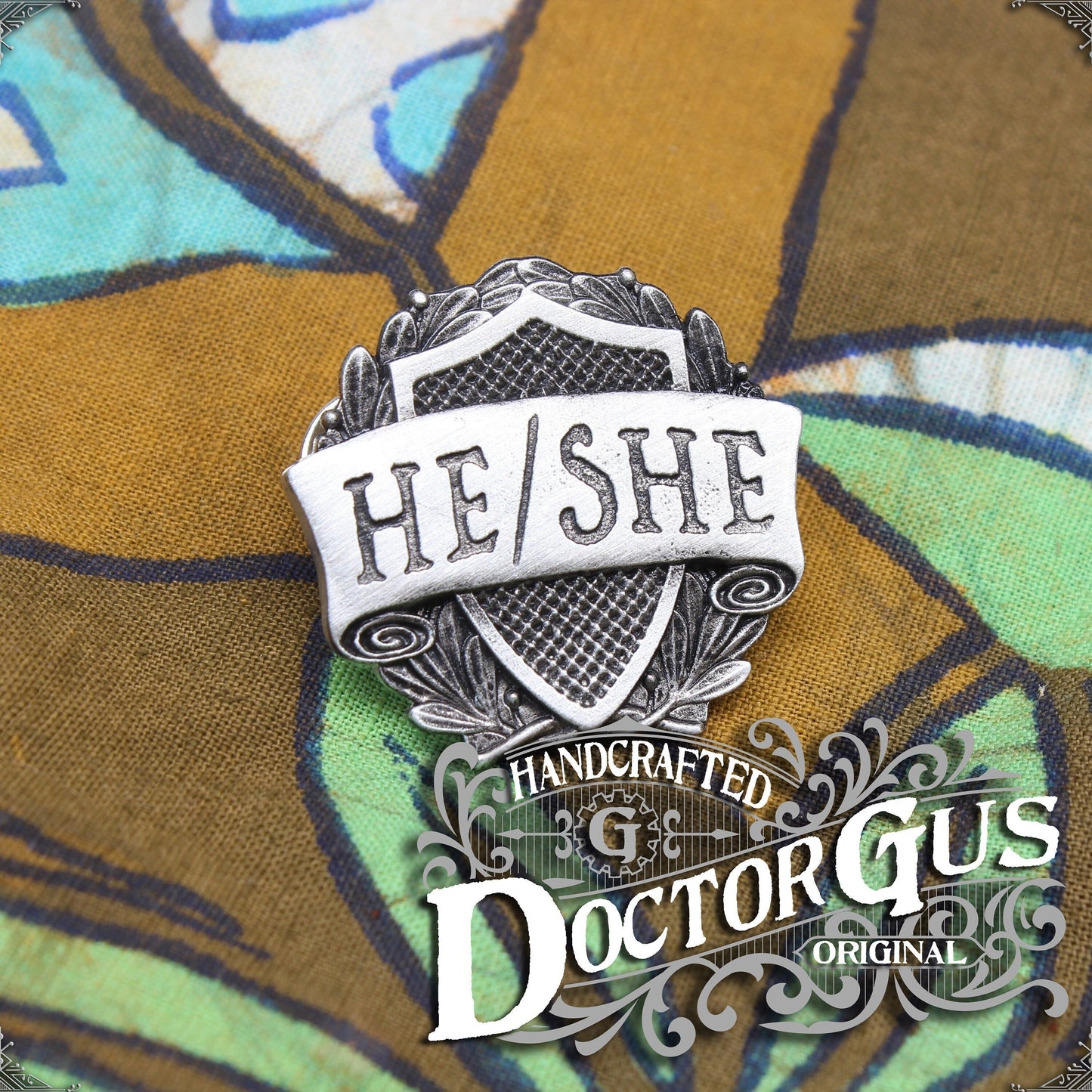 He/She Pronoun Badge